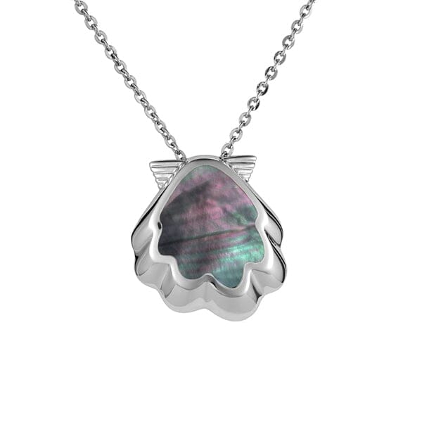 Mother of Pearl Sunrise Shell Pendant Pendant Island by Koa Nani Black
