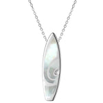 Mother of Pearl Surfboard Pendant Pendant Island by Koa Nani Small