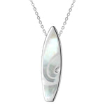Mother of Pearl Surfboard Pendant Pendant Island by Koa Nani Large