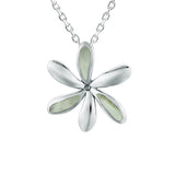 Mother of Pearl Tiare Flower Pendant Pendant Island by Koa Nani Large White
