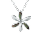 Mother of Pearl Tiare Flower Pendant Pendant Island by Koa Nani Large Black