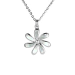 Mother of Pearl Tropical Tiare Pendant Pendant Island by Koa Nani