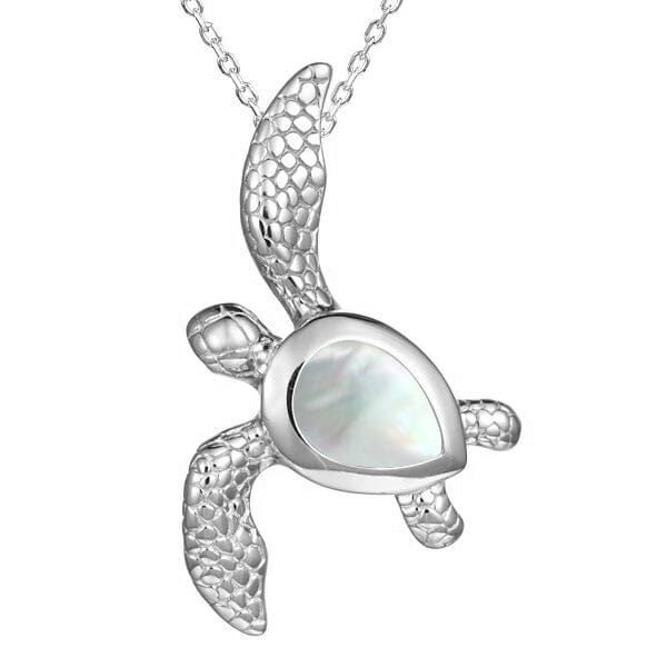 Mother of Pearl Waikiki Honu Pendant Pendant Island by Koa Nani