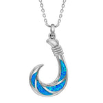 Opal Atlantis Fishhook Pendant Pendant Island by Koa Nani Large