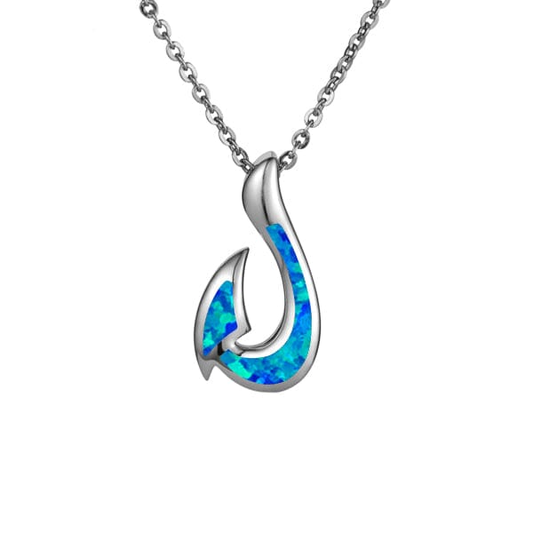 Opal Fishhook Pendant Pendant Island by Koa Nani