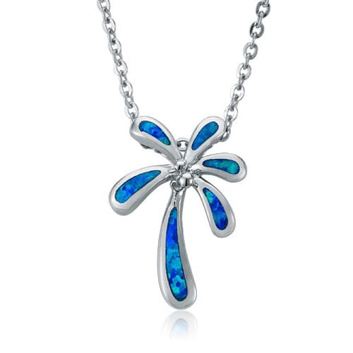 Opal Retro Palm Tree Pendant Pendant Island by Koa Nani Large