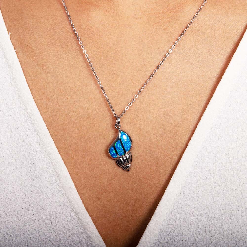 Opal Seashell Pendant Pendant Island by Koa Nani