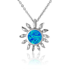 Opal Sunflower Pendant Pendant Island by Koa Nani
