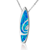 Opal Surfboard Pendant Pendant Island by Koa Nani Small