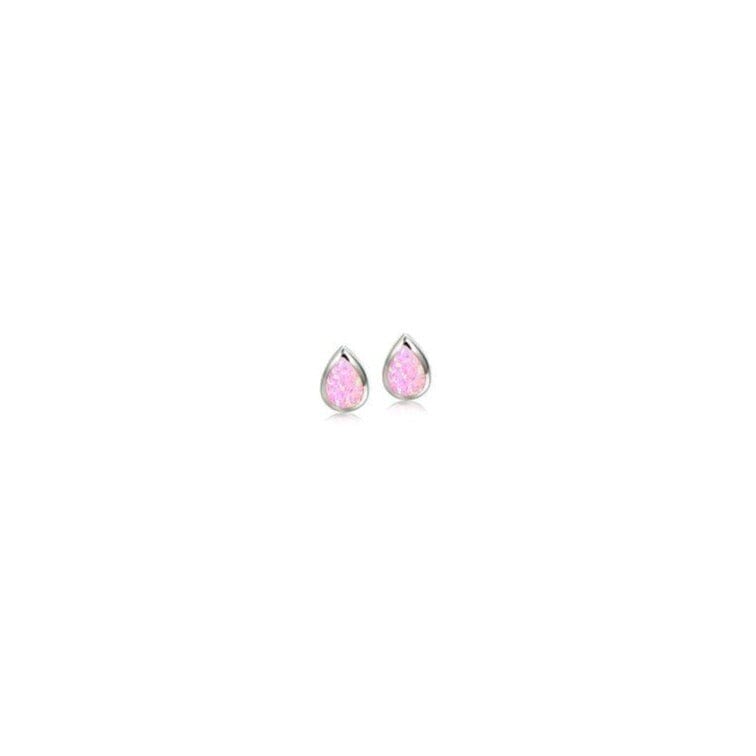Opalite Teardrop Stud Earrings Earrings Island by Koa Nani 5mm Pink