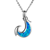 Opal Warrior Fishhook Pendant Pendant Island by Koa Nani