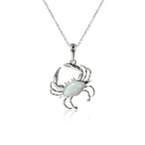 Opalite Blue Crab Pendant Pendant Island by Koa Nani White