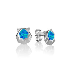 Opalite Flat Shell Earrings Earrings Island by Koa Nani