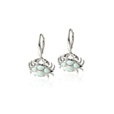 Opalite Mighty Crab Earrings Earrings Island by Koa Nani White