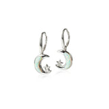 Opalite Moon & Star Earrings Earrings Island by Koa Nani White