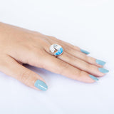 Opalite Ocean Wave Ring Ring Island by Koa Nani