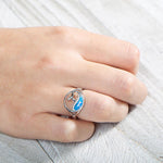 Opalite Whale Wave Ring Ring Island by Koa Nani