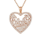 Pavé Aloha Heart Pendant Pendant Island by Koa Nani Rose Gold