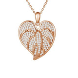 Pavé Anthurium Pendant Pendant Island by Koa Nani Rose Gold