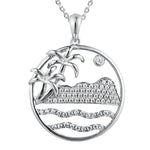 Pavé Diamond Head Pendat Pendant Island by Koa Nani White Gold