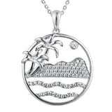 Pavé Diamond Head Pendat Pendant Island by Koa Nani White Gold