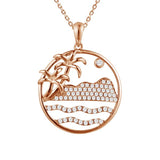 Pavé Diamond Head Pendat Pendant Island by Koa Nani Rose Gold