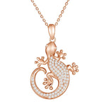Pavé Gold Dust Gecko Pendant Pendant Island by Koa Nani Rose Gold