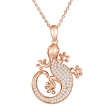 Pavé Gold Dust Gecko Pendant Pendant Island by Koa Nani Rose Gold