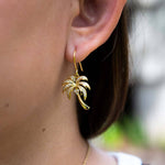 Pavé Queen Palm Tree Earrings Earrings Island by Koa Nani