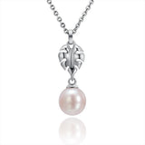 Pearl Alocacia Leaf Pendant Pendant Island by Koa Nani Akoya Pearl
