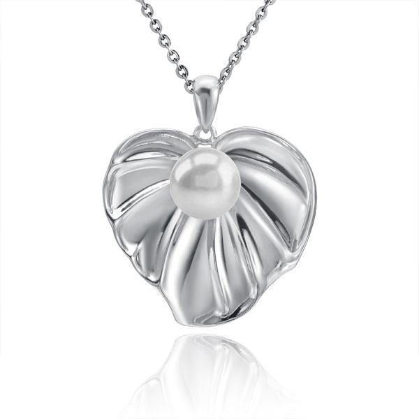Pearl Anthurium Pendant Pendant Island by Koa Nani Freshwater Pearl
