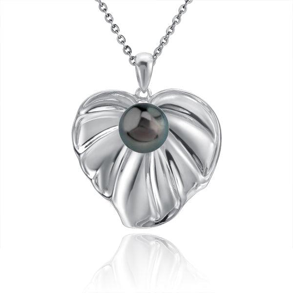 Pearl Anthurium Pendant Pendant Island by Koa Nani Tahitian Pearl