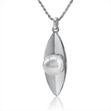 Pearl Banana Leaf Pendant Pendant Island by Koa Nani Freshwater Pearl