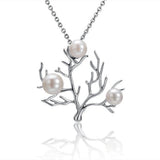 Pearl Coral Pendant Pendant Island by Koa Nani Akoya Pearl White Gold