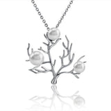 Pearl Coral Pendant Pendant Island by Koa Nani Freshwater Pearl White Gold