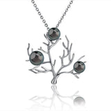 Pearl Coral Pendant Pendant Island by Koa Nani Tahitian Pearl White Gold