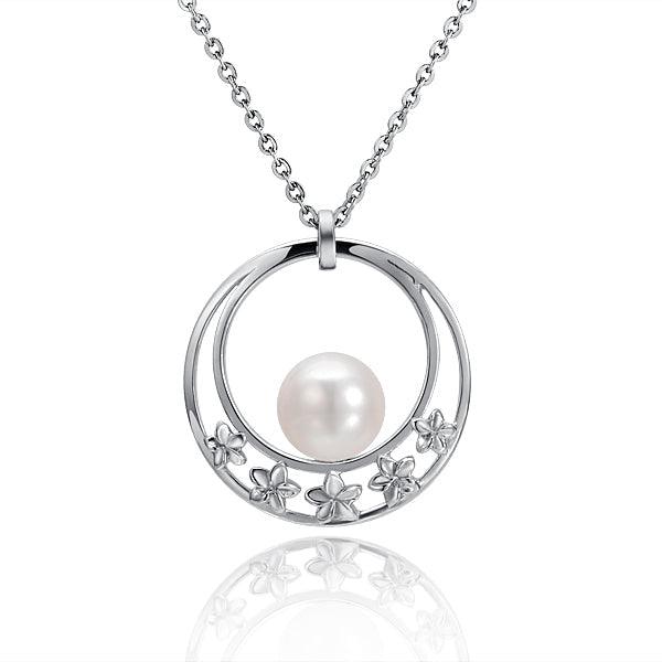 Pearl Flower Basket Pendant Pendant Island by Koa Nani Akoya Pearl
