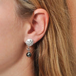 Pearl Hokuhele Sand Dollar Earrings Earrings Island by Koa Nani