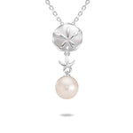 Pearl Hokuhele Sand Dollar Pendant Pendant Island by Koa Nani Freshwater Pearl