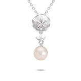 Pearl Hokuhele Sand Dollar Pendant Pendant Island by Koa Nani Freshwater Pearl