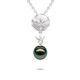 Pearl Hokuhele Sand Dollar Pendant Pendant Island by Koa Nani Tahitian Pearl