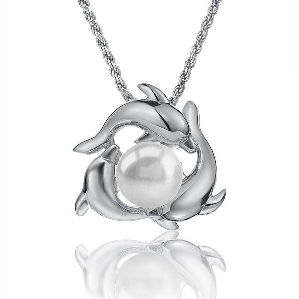 Pearl Infinity Nai'a Pendant Pendant Island by Koa Nani Freshwater Pearl