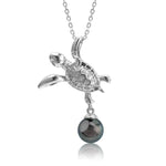 Pearl Keiki Honu Pendant Pendant Island by Koa Nani Tahitian Pearl