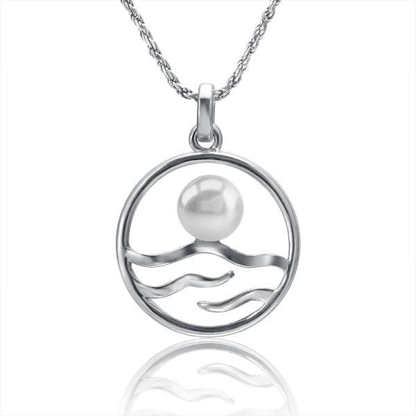 Pearl Ocean Horizon Pendant Pendant Island by Koa Nani Freshwater Pearl