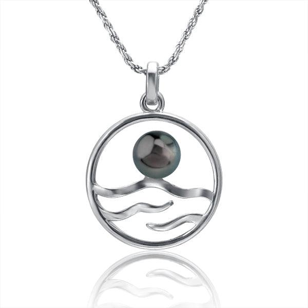 Pearl Ocean Horizon Pendant Pendant Island by Koa Nani Tahitian Pearl