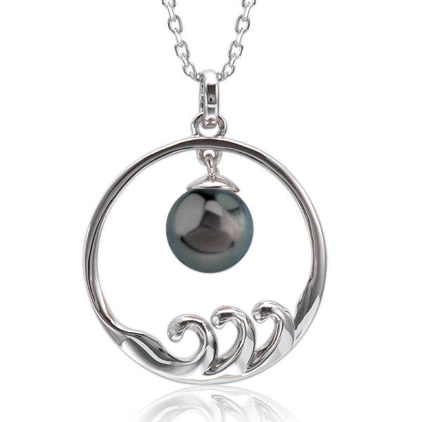Pearl Ocean Tides Pendant Pendant Island by Koa Nani Tahitian Pearl