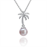 Pearl Palm Tree Pendant Pendant Island by Koa Nani Akoya Pearl