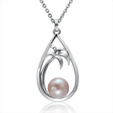 Pearl Palm Tree Teardrop Pendant Pendant Island by Koa Nani Akoya Pearl