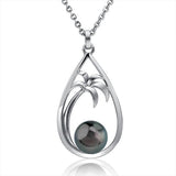 Pearl Palm Tree Teardrop Pendant Pendant Island by Koa Nani Tahitian Pearl