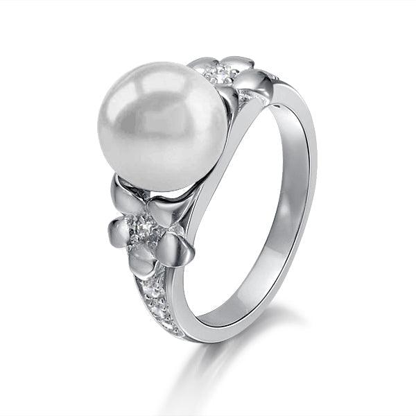 Pearl Plumeria Garden Ring Ring Island by Koa Nani 5.0 Freshwater Pearl